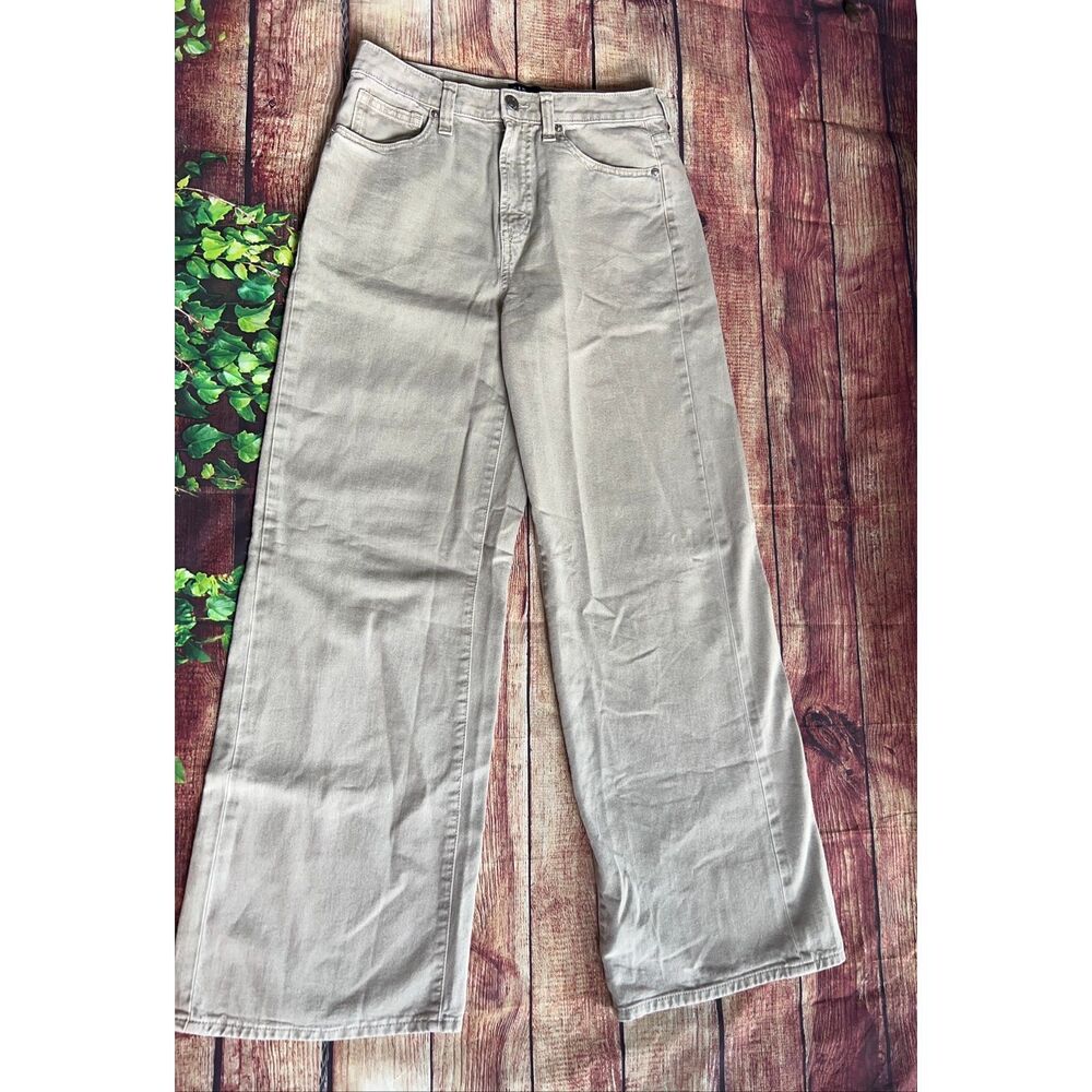 Gap High Rise Wide Leg Tan Jeans Size 4R/27